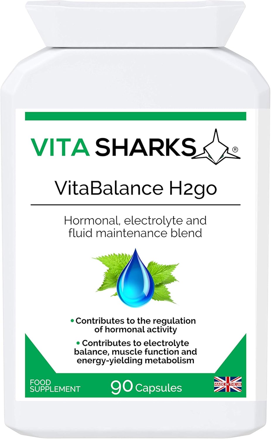 VitaBalance H2go 90 Water Balance Capsules, 90 count (Pack of 1)