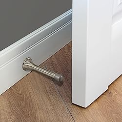 Spring Door Stop Wall Protector with Rubber