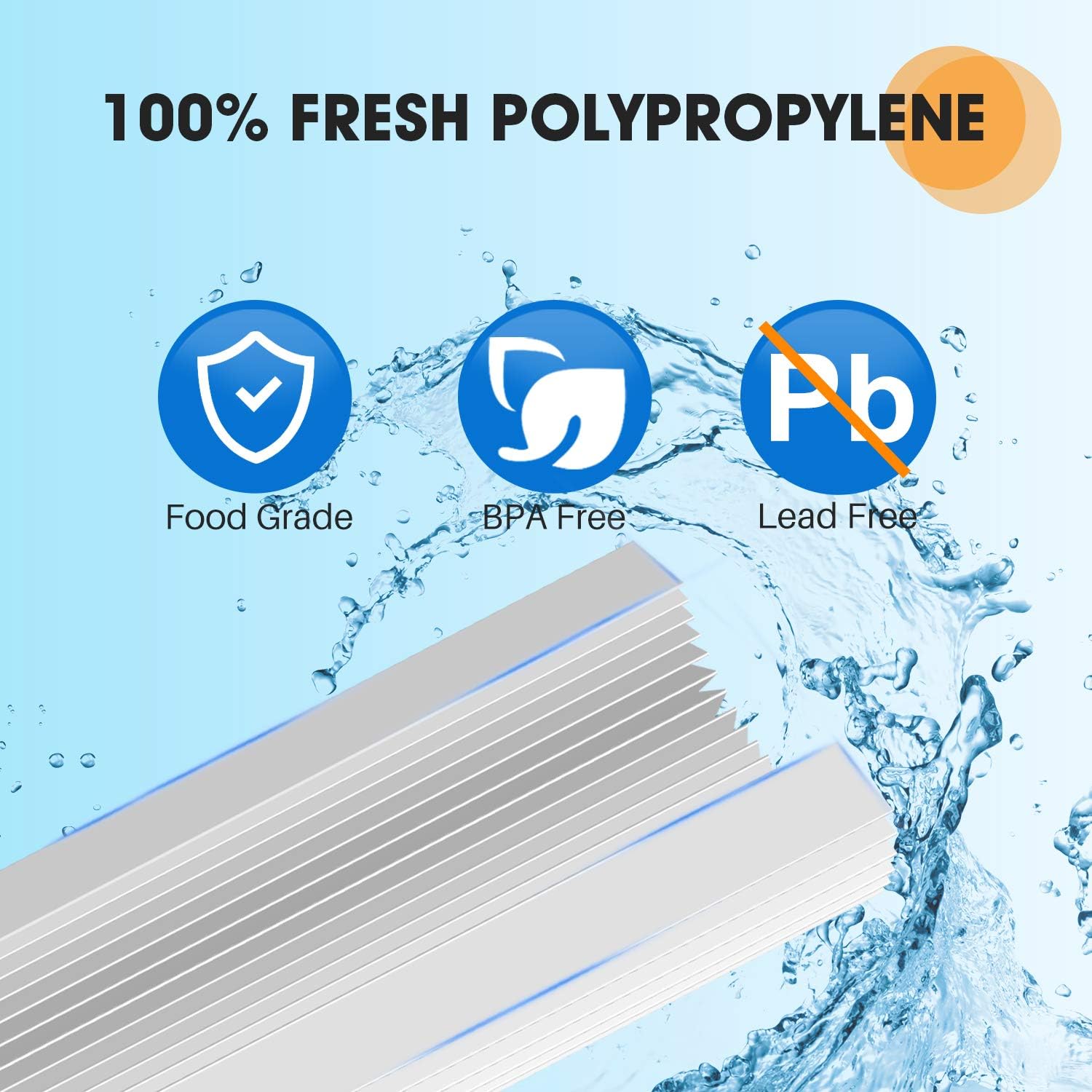 10" x 4.5" Whole House Big Blue Pleated Sediment Filter for Well Water, Replacement Cartridge for DuPont WFHDC3001, GE FXHSC, Culligan R50-BBSA, Pentek R50-BB, American Plumber W50PEHD, GXWH40L, 2Pack: Kitchen & Dining