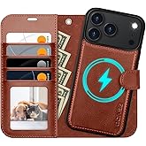 OCASE for iPhone 17 Pro Max Detachable Wallet Case with Card Holder, 2 in 1 PU Leather Flip Folio with RFID Blocking Stand Wrist Strap Shockproof Phone Cover 6.9 Inch 2025, Dark Brown