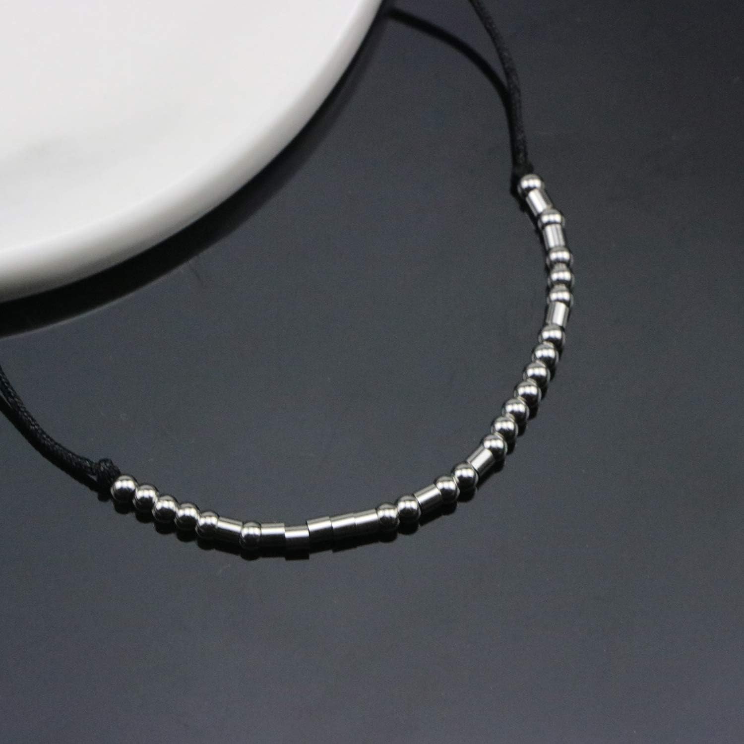 See You in Heaven Morse Code Bracelets for Women Teen Girls Memorial Gifts Loss of Loved One Mom Dad Sympathy Jewelry Remembrance Bracelet Fashion Trendy Silk Wrap Bracelet: Clothing