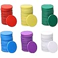 Shapenty 3_4Inch _ 19mm Small Plastic Learning Counters Disks Chip Counting Discs Markers For Math Practice And Poker Chips Game Tokens With Storage Box 9 Colors 135pcs P 127529189