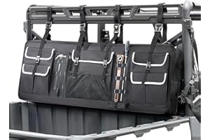 SKYJDM Double UTV Gun Rack Bag, Quick Release Hunting Tool Carrier Soft Case for Hunting Compatible with Polaris Ranger Yamaha Kawasaki and Most UTVs