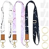 Phone Lanyard Crossbody, Adjustable Cell Phone Lanyards with Patches for Around The Neck Shoulder for Wallet iPhone ID Badge