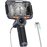 Teslong 3.9mm 4-Way Articulating Borescope with Light, 6'' IPS Endoscope Inspection Camera with 360 Articulated Probe, Flexible Automotive Mechanics Gadgets Fiber Optic Scope Cam (0.15inch-5FT)