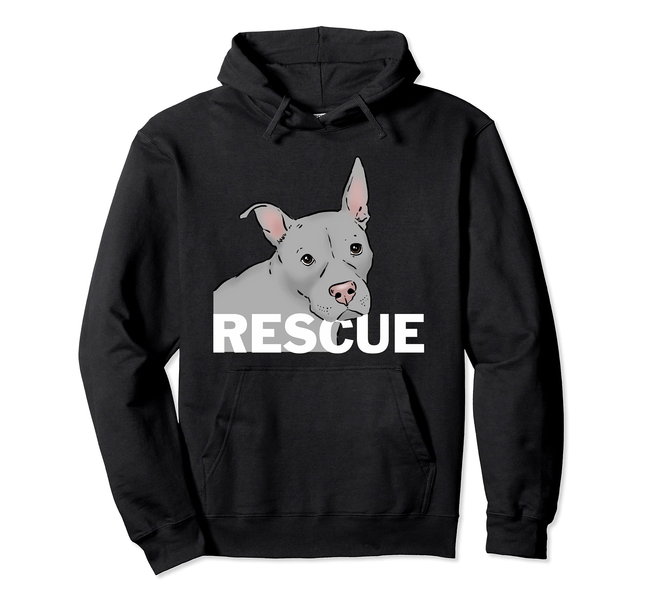Rescue Pit Bull, Sweet Pittie, Pit Bull Lover, Dog Adoption Pullover Hoodie