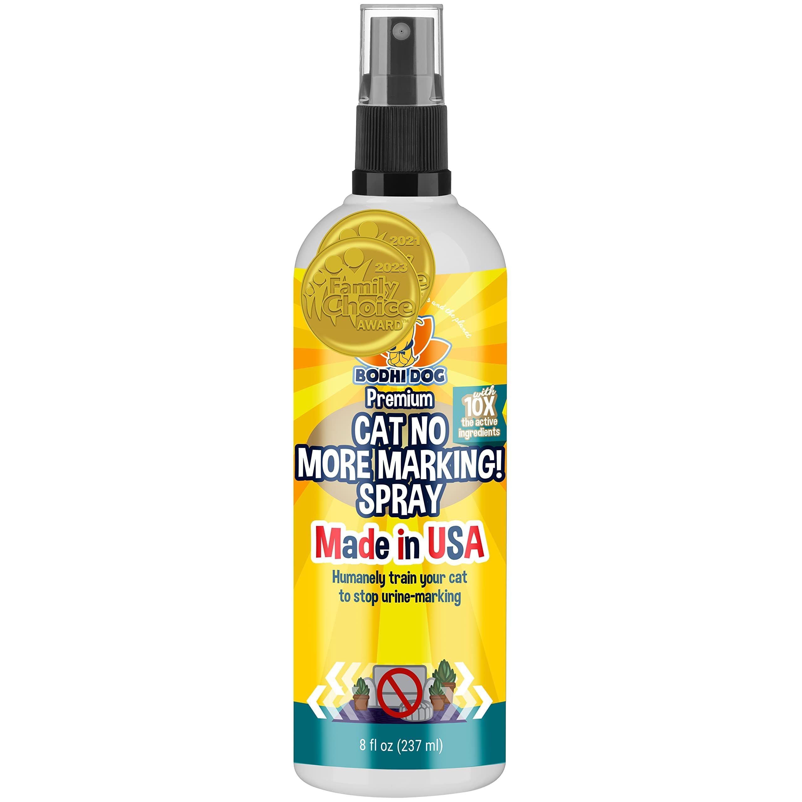 Photo 1 of Bodhi Dog Cat No More Marking! Spray - Indoors & Outdoors Cat Urination Deterrent - Neutralizes Strong Odors from Marking - Pet-Safe Formula for Everyday Use - Made in USA (8 Fl Oz)