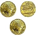 JSBWSFA 3PCS Replica Ancient Greek Coins Collection, Moon Goddess Diana Pegasus Commemorative Coins, Creative Coin Art, Collectible Coins, Ancient Greek Mythology Coins