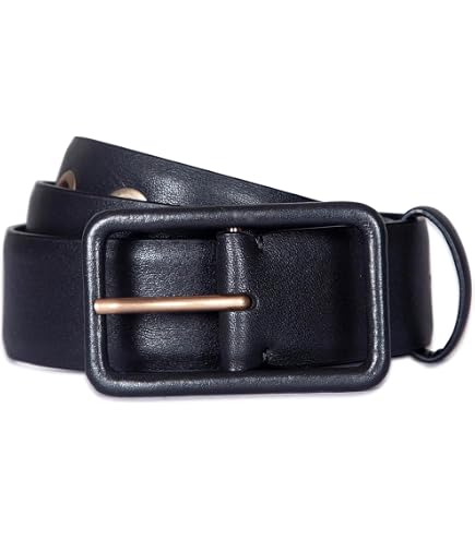1423 Women\'s 1.5 Inch Leather Belt With Metal Keeper, Adjustable & Simple Amazon.com: AllSaints Women main image 2