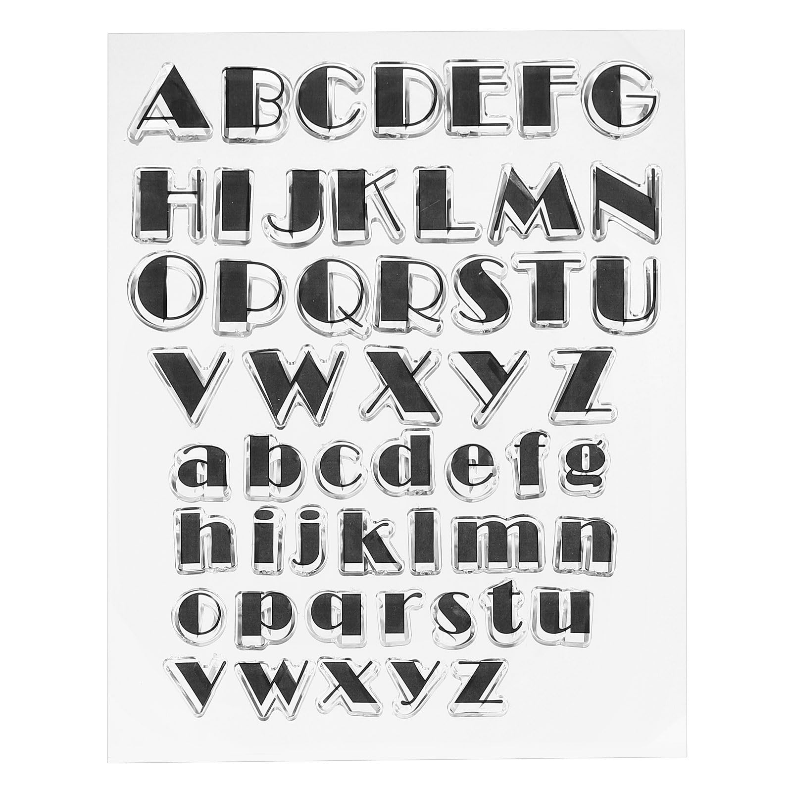 PATIKIL Transparent Silicone Stamps, 1 Pcs T1766 Letters Clear Stamps for Card Making Decoration DIY Scrapbooking Embossing Album Decor Craft, Clear