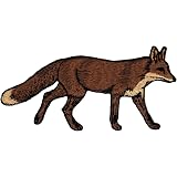Bügelbild Fuchs – 5x7,5 Cm Gestickter Aufnäher Für Kleidung & Accessoires