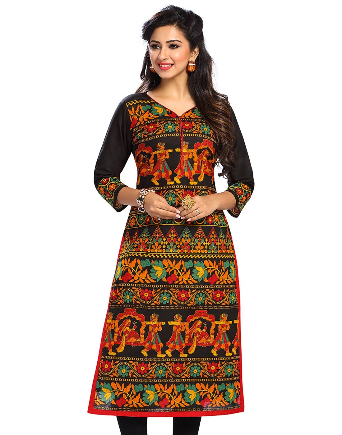unstitched kurti material