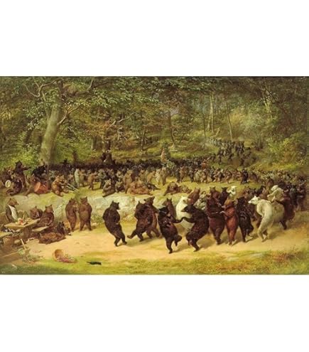 Amazon.com: Bear Dance a Fine Art Print by William Holbrook