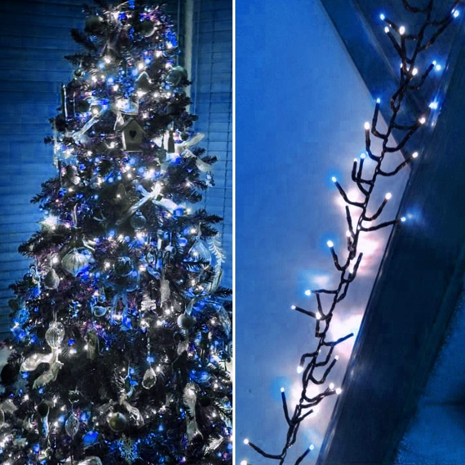 Super Saturday Christmas Tree Lights 1000 LED 12 M Blue And Bright
