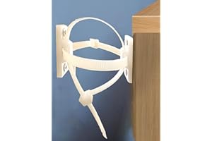 Furniture Wall Anchors 11 Pack, Baby Proof Anchors Nylon Anti Tip Furniture Straps, White Furniture Anchors for Child Safety,
