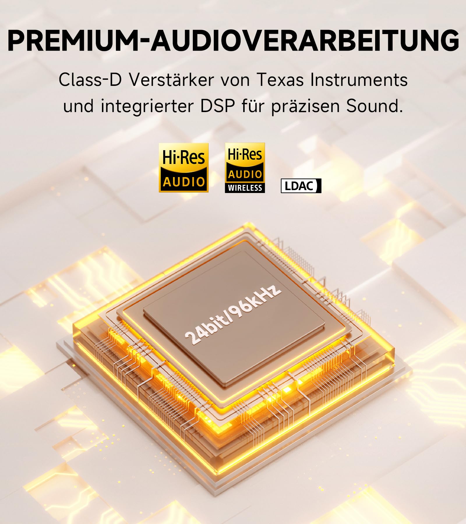 Edifier M60 Multimedia-Lautsprecher Bluetooth 5.3, 66W RMS, Hi-Res Audio & Hi-Res Wireless Audio, LDAC, 3" Mittelbass & 1" Hochtöner, USB-C & Aux-Eingänge, Kompakter Desktop Lautsprecher - Schwarz 9