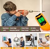 WOVTE 5 in 1 Stud Finder Wall Scanner with LCD Display Battery Included view 7