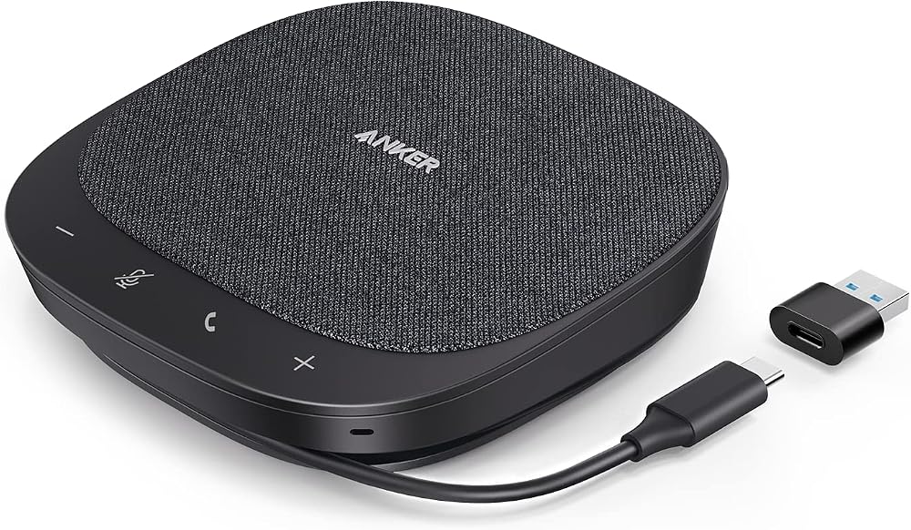 Anker PowerConf S330 USB Conference Speaker 360° Voice Coverage Four Mics USB-C