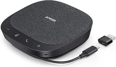 Anker PowerConf S330 USB Conference Speaker 360° Voice Coverage Four Mics USB-C
