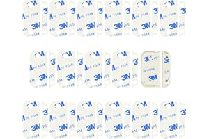 MONSENSIY 16PCS Ring Sensor Adhesive Pads for Ring Alarm Contact Sensors and Magnets(2nd Gen), Adhesive Replacement Tapes,Double Sided Sticky Strips for Ring Door Sensors, Easy Installation,Pre-Cut