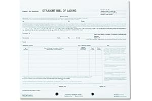 Rediform Bill of Lading, Snap-A-Way, Ruled, 3-Part, Carbonless, 8.5 x 7 Inches, 250 Individual Forms (44301)