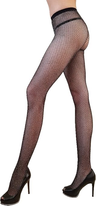 glitter fishnet tights