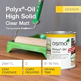 Osmo Polyx Oil 3062 Clear Matt 750ml Hard Wax Oil for Wood Furniture Floors view 2