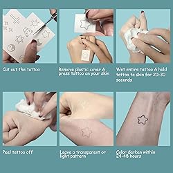 OohFaice Temporary Tattoos, Small Semi Permanent