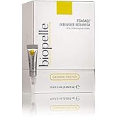 Biopelle Tensage Growth Factor Intensive Face Serum 50, Snail Mucin Serum for Face & Neck with SCA 50 Biorepair Index, Hyaluronic Acid, Peptides, and Antioxidants, 10 Count