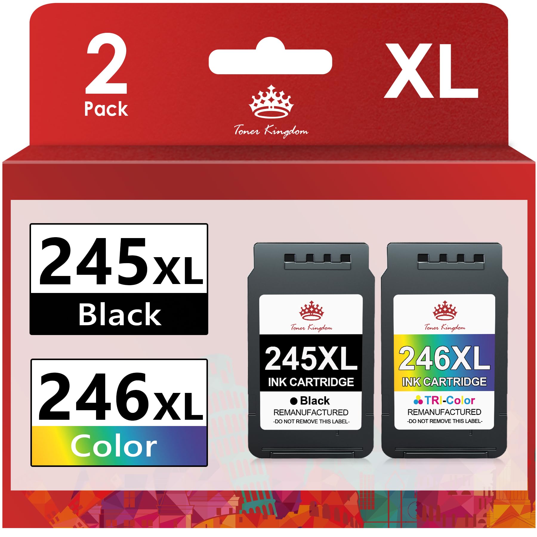 Toner Kingdom Compatible 245XL 246XL Ink Cartridge