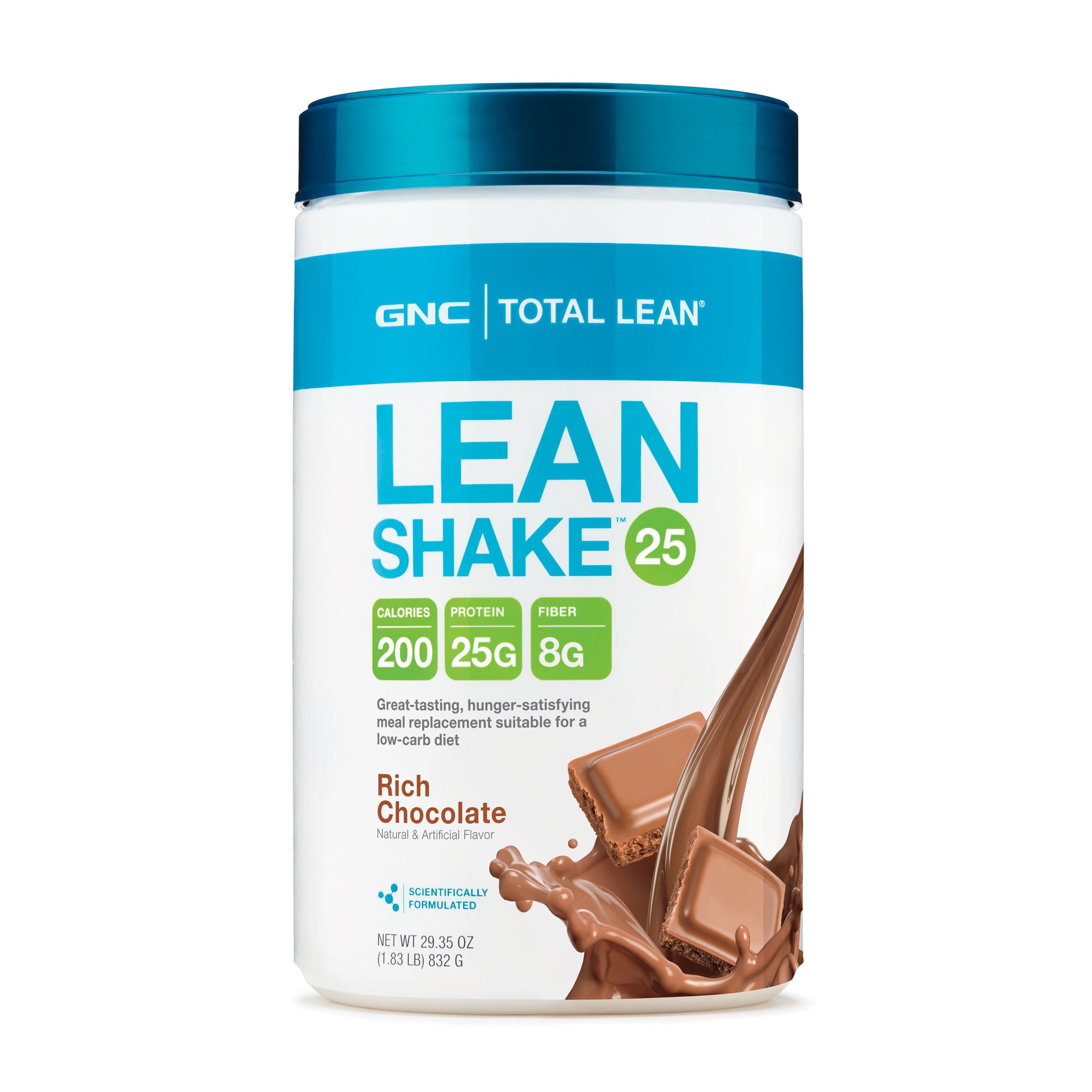 GNC Total Lean Rich Chocolate Shake 29.3 oz 25 Grams of Protein Buy Online in UAE. Hpc