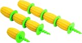 Kuhn Rikon Corn Holder Set 8 Pieces Yellow/Green Plastic 1.5x2x17.5 cm view 1