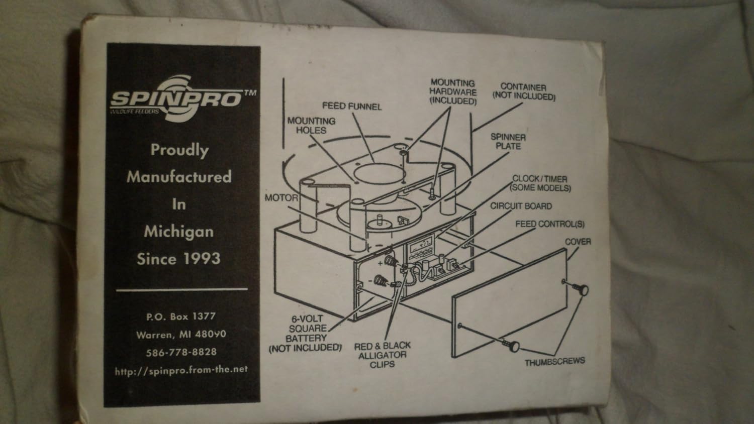 Amazon.com : SPINPRO Battery Operated Wildlife Game Feeder For Deer Turkeys  & Songbirds : Sports & Outdoors