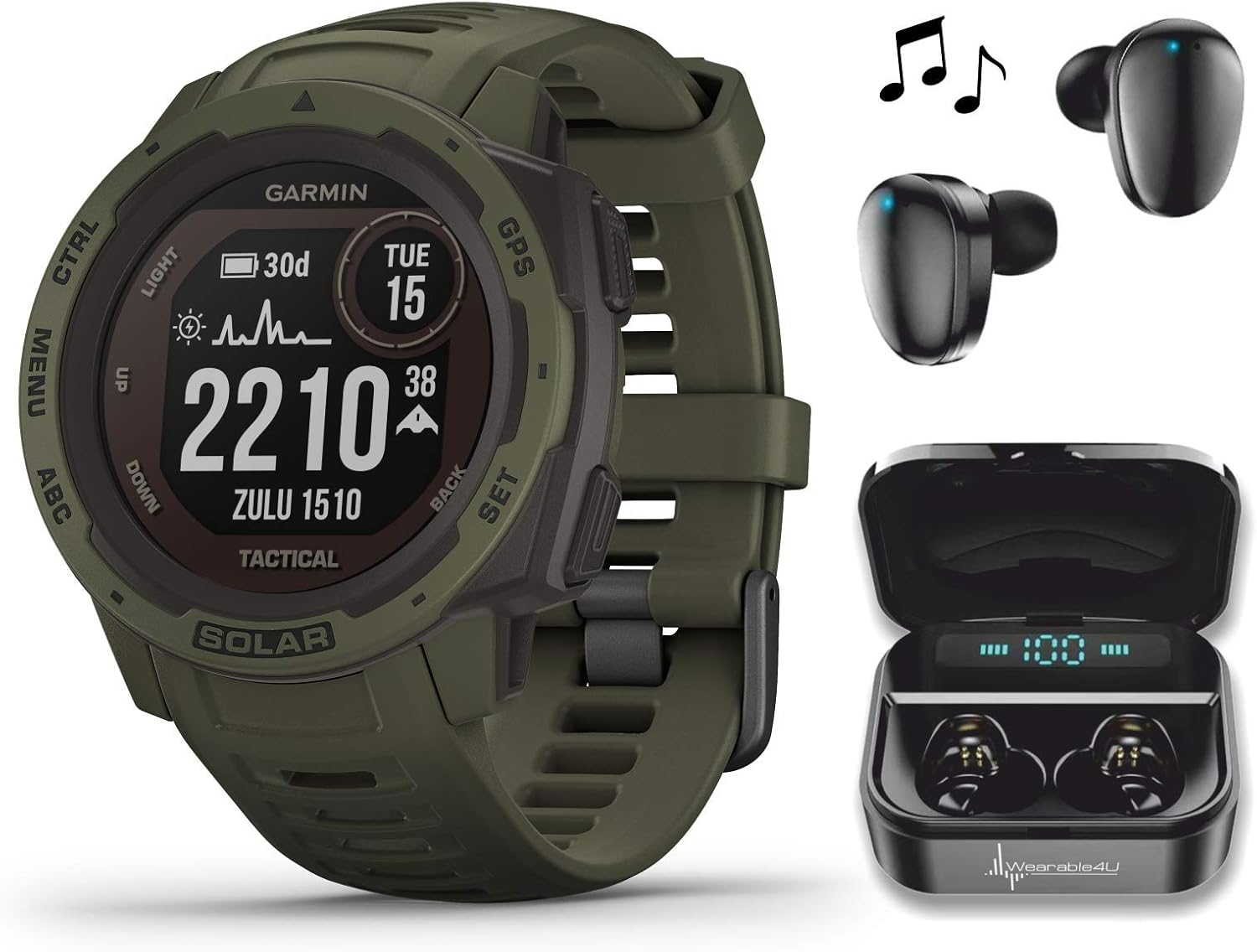 garmin instinct tactical charge time