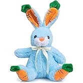 HollyHOME Bunny Stuffed Animal, Bunny Plush Toys, Cute Carrot Rabbit Easter Gift for Kids Girls Boys 15 inch Blue