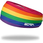 Suddora Rainbow Headbands for Costume, Workout, Sports, Pride Parade