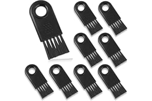 KALIONE 8 Pcs Shaver Cleaning Brush Set for Electric Hair Clippers - Razor Cleaner Nylon Hair Brush Set (Black)