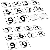 1~10 Number Magnets, Educational Magnetic Number(Small Size Magnet Numbers 20 Pieces+2 Backup Blank Magnets, 1.5x1.5)