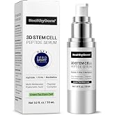 HealthyDerm 3D Stem Cell Matrixyl 3000 Peptides Complex Serum for Face | 3D Green Tea Stem Cell &amp; Multi-Molecular Hyaluronic Acid for Wrinkles, Fine Lines, Firming &amp; Skin Elasticity &ndash; 1 fl oz