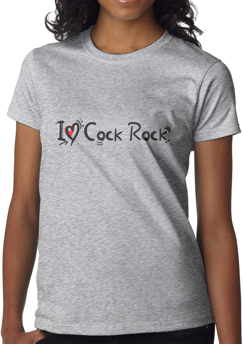Amazon.com: I Love Heart Cock T-Shirts Trendy Round Neck Women T Shirts Short Sleeve T Shirt Tee 