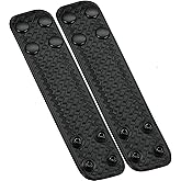 Duty Belt Keeper Double Width 1.75 inch with Double Snap Closure Genuine Leather for Belts 2 1/4 inch Wide, 2 Pack