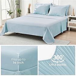 HYMOKEGE Lake Blue California King Comforter Set