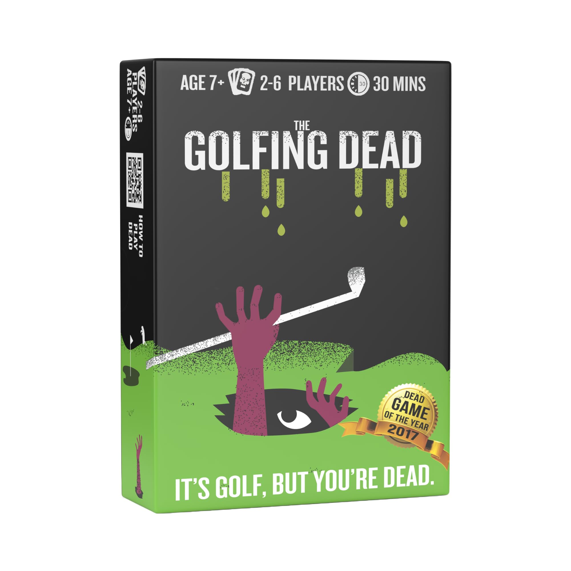 Gatwick Games The Golfing Dead - Best New Zombie Card Game - Top Family Games for 2 to 6 Players - Great for Adults, Couples, Teens, and Kids Ages 7 Years and Up - Golf Card Game with Funny Twists