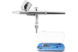HOTORDA Air Brush 0.3mm Gravity Feed Dual-Action Airbrush Paint Spray Gun Kit Set Airbrush Kit Air Brush Painting Set for Nails Painting Art Craft