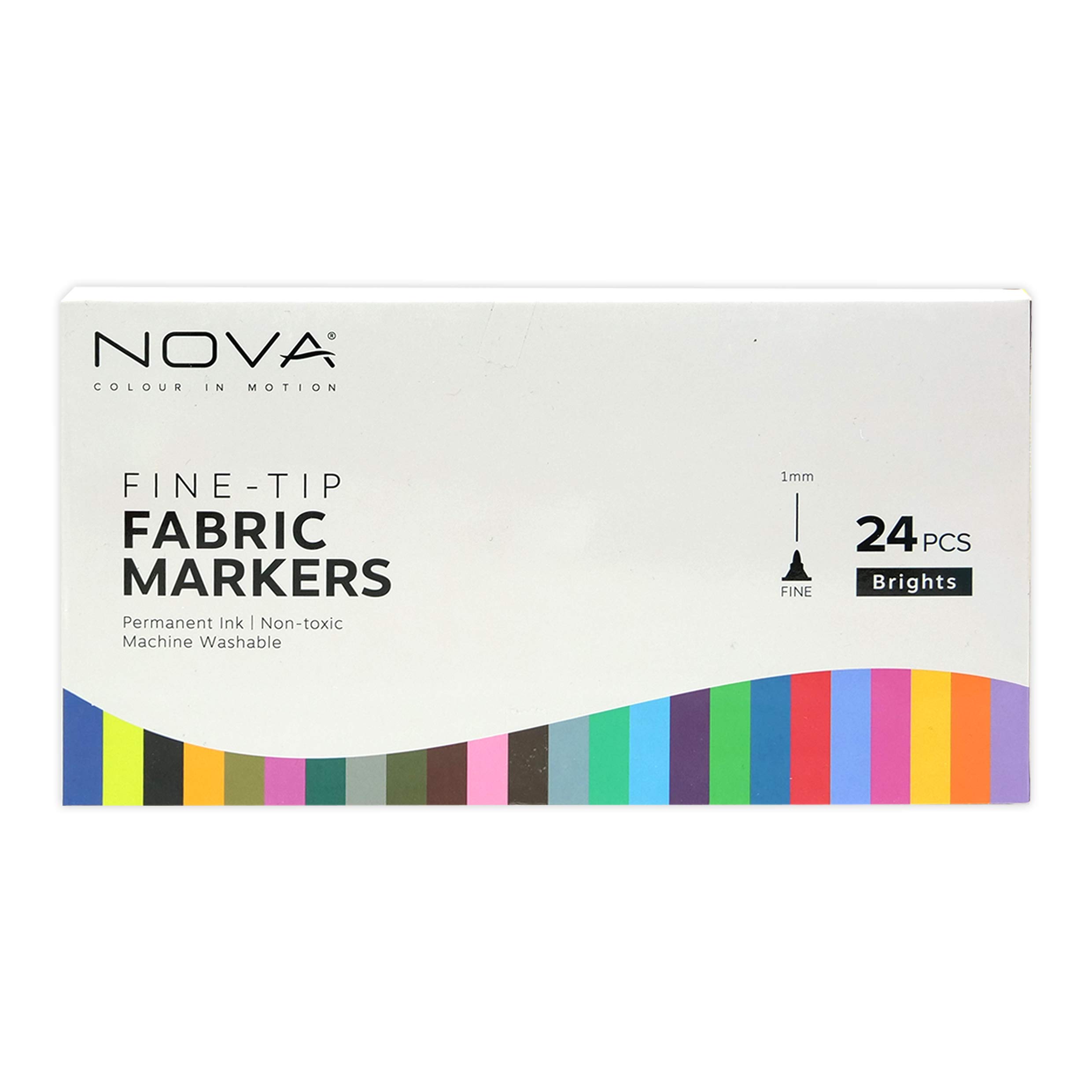 Nova 24 Fabric Markers, Multi, one Size