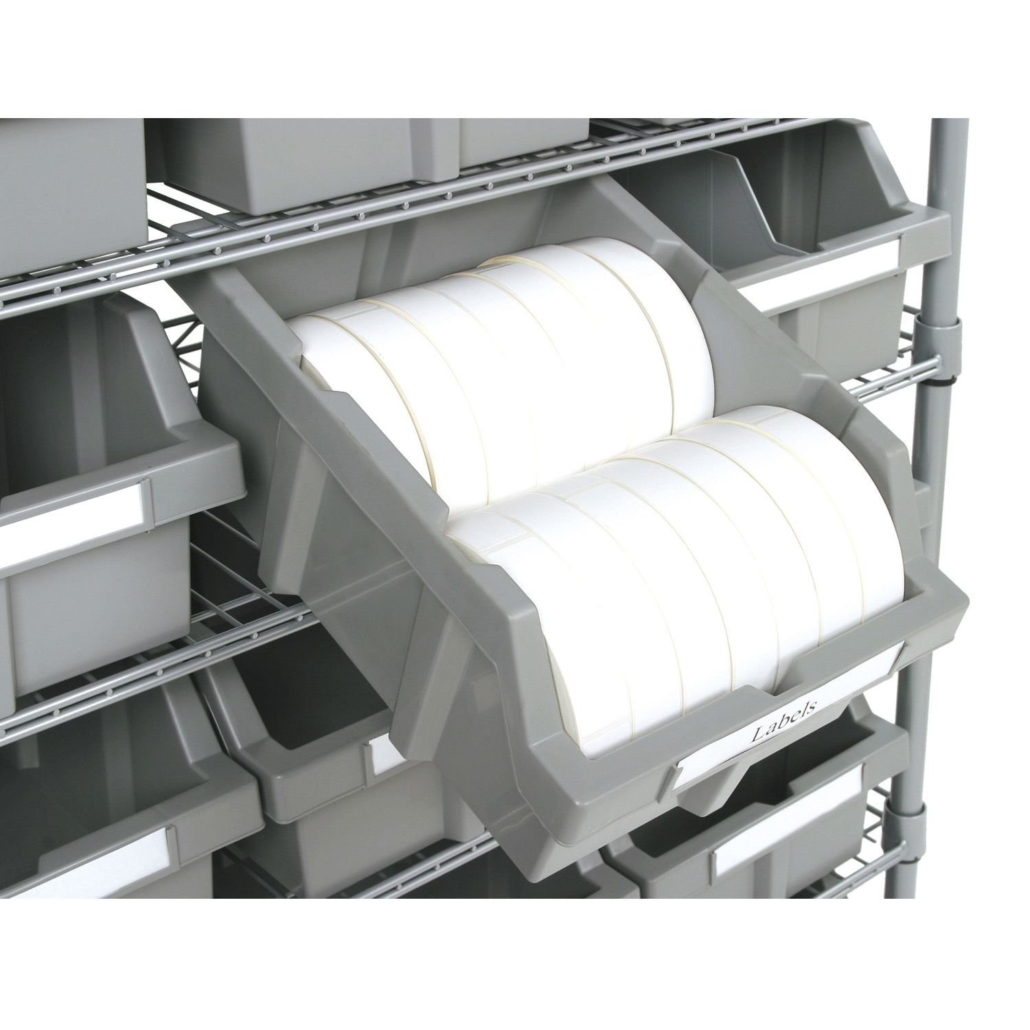 Seville Classics Commercial 7Tier Platinum/Gray NSF 22Bin Rack