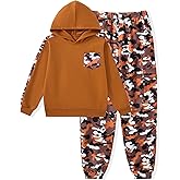 mksodopy Boys Clothes Boy Outfits 2-Piece Long Sleeve Hoodie and Camouflage Pants Boys Clothing for 6-16 Years