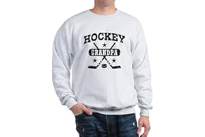 CafePress Hockey Grandpa Sweatshirt Classic Crew Neck Graphic Sweatshirt