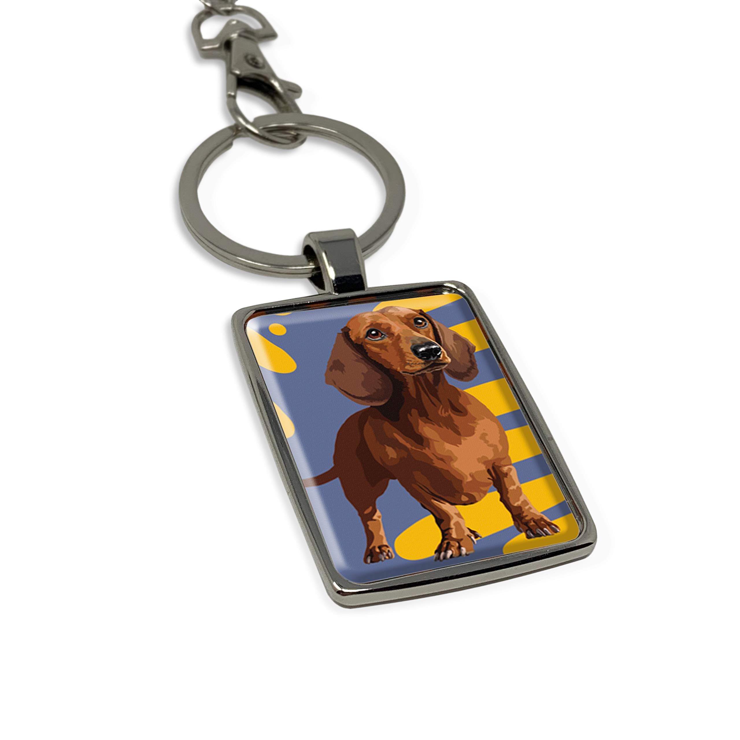 Dachshund Keyring Keychain Gift by Leslie Gerry