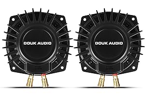 Douk Audio 2 Pack Bass Shaker Tactile Transducer with 50 Watts 6 ohms High Power for Car, Game, Chair, Seat, Subwoofer Lows (BS-1)